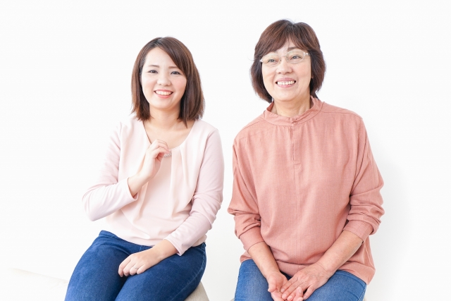 母と娘のツーショット