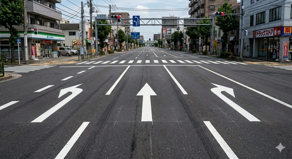 ３wayの道路標識